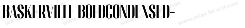 baskerville boldcondensed字体转换